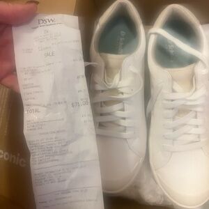 Size 9 Dr. Scholl’s White Shoes Worn Once!